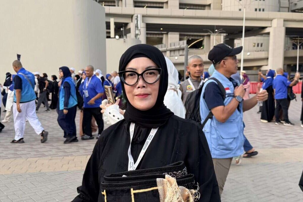 Anggota Timwas Haji DPR RI, Selly Andriany Gantina saat di Mina, Makkah, Jumat (29/5/2026). Foto: Eki/Sari