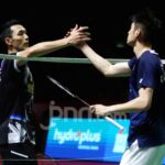 Pebulu tangkis tunggal putra Indonesia Jonatan Christie saat bertanding di China Open 2026
