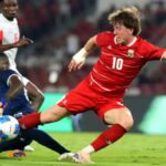 Justin Hubner dan Ole Romeny saat menjalani sesi latihan bersama Timnas Indonesia