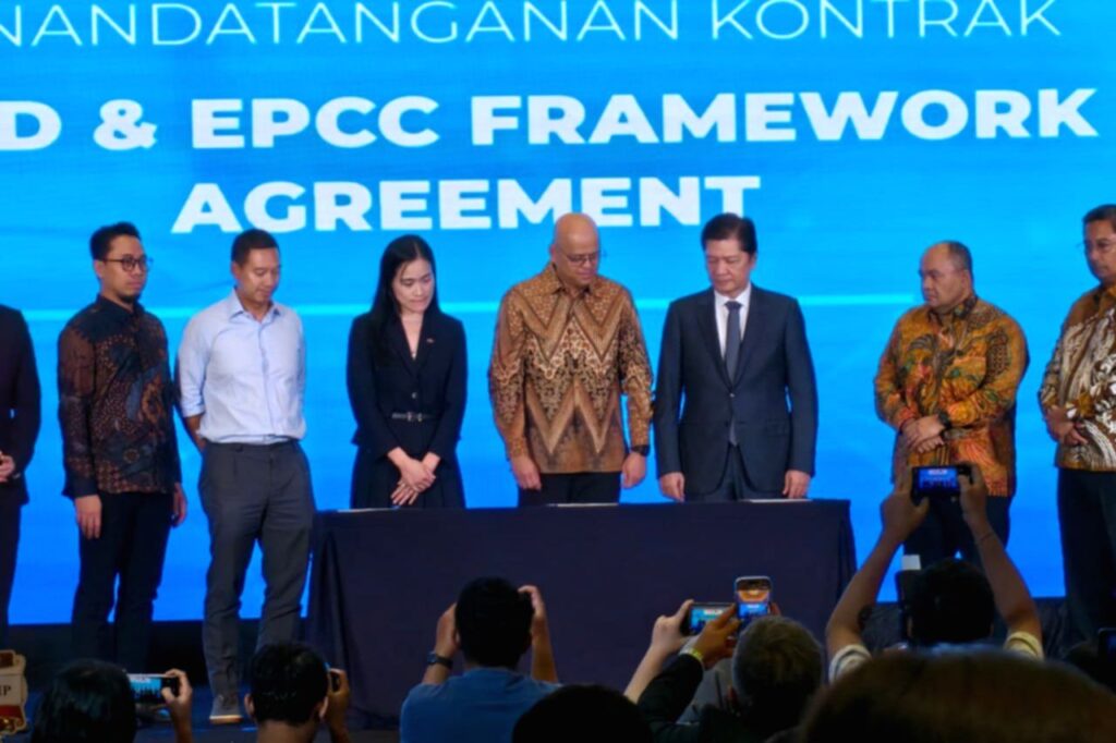 Fasilitas hilirisasi batu bara menjadi metanol milik PT Bumi Etam Chemical di Kalimantan Timur.