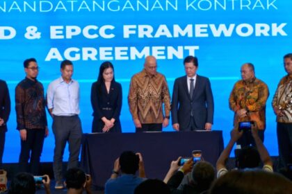 Fasilitas hilirisasi batu bara menjadi metanol milik PT Bumi Etam Chemical di Kalimantan Timur.