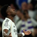 Vinícius Júnior saat mengenakan seragam Real Madrid di lapangan hijau
