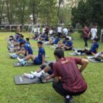 Presiden Klub Adhyaksa FC Eko Setyawan saat memberikan keterangan mengenai rencana perubahan identitas klub