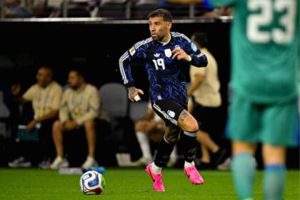Nicolas Otamendi saat tampil memperkuat lini pertahanan Timnas Argentina di Piala Dunia 2026.