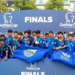 Skuad Putri Tangsel City FC merayakan pencapaian bersejarah di Gothia Cup 2026.