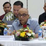 Wakil Ketua Banggar DPR RI Syarief Abdullah Alkadrie saat memimpin Kunjungan Kerja Spesifik Badan Anggaran (Banggar) DPR RI di Kota Batam, Kepulauan Riau, Jumat (3/7/2026). Foto: Alma/Mahendra