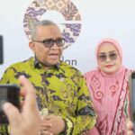 Wakil Menteri Ketenagakerjaan, Afriansyah Noor, dalam peresmian fasilitas produksi baru PT Givaudan Indonesia di kawasan GIIC, Cikarang, Bekasi, Jumat (3/7/2026). Foto : Istimewa