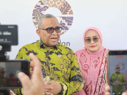 Wakil Menteri Ketenagakerjaan, Afriansyah Noor, dalam peresmian fasilitas produksi baru PT Givaudan Indonesia di kawasan GIIC, Cikarang, Bekasi, Jumat (3/7/2026). Foto : Istimewa