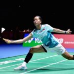 Putri Kusuma Wardani saat bertanding di babak semifinal Japan Open 2026 di Tokyo Metropolitan Gymnasium.