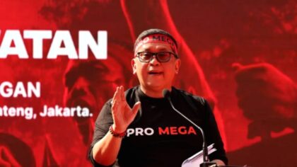Sekjen PDIP Hasto Kristiyanto menyampaikan seruan nasional dalam peringatan 30 tahun peristiwa Kudatuli di Jakarta.