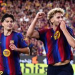 Tampilan layar hasil pengundian fase liga Liga Champions 2026/27 di Grimaldi Forum, Monako.