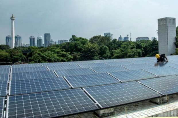 Utusan Khusus Perubahan Iklim Cina, Liu Zhenmin, berbicara di Indonesia Net Zero Summit 2026 di Jakarta.