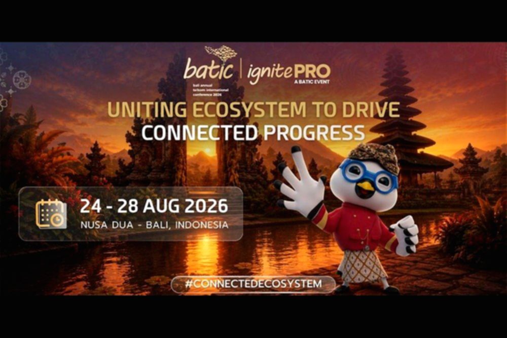Suasana konferensi BATIC 2026 yang dihadiri ribuan delegasi internasional di Bali International Convention Center