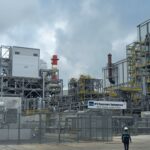 Pemandangan area pertambangan PT Freeport Indonesia di Grasberg, Papua Tengah.