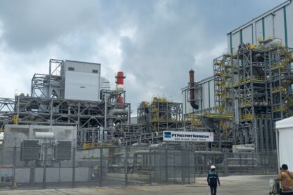 Pemandangan area pertambangan PT Freeport Indonesia di Grasberg, Papua Tengah.