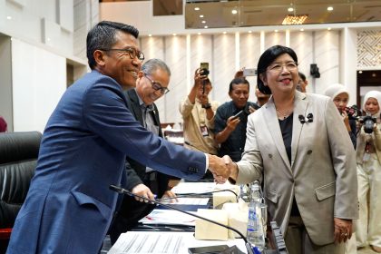Destry Damayanti saat menjalani uji kelayakan dan kepatutan sebagai calon Gubernur Bank Indonesia di DPR RI