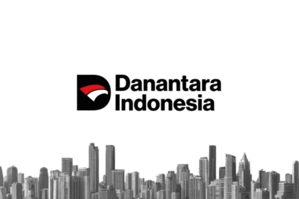 Gedung kantor Danantara dengan logo perusahaan di Jakarta
