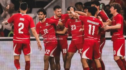 Skuad tim nasional Indonesia melakukan sesi latihan jelang laga melawan Timor Leste di Piala AFF 2026