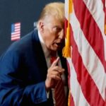 Donald Trump saat memberikan keterangan pers terkait kebijakan keamanan maritim di Selat Hormuz