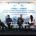 Suasana forum Katadata Policy Dialogue di Jakarta membahas percepatan dekarbonisasi industri nasional.