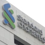 Gedung kantor bank asing di kawasan pusat bisnis Jakarta