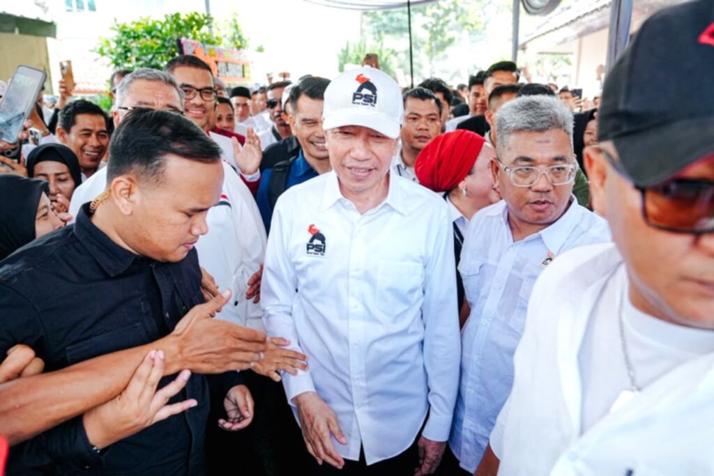 Presiden ke-7 RI Joko Widodo saat menghadiri kegiatan Partai Solidaritas Indonesia (PSI).