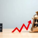 Grafik kenaikan harga minyak mentah Brent di pasar global