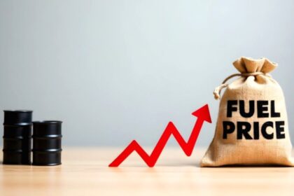 Grafik kenaikan harga minyak mentah Brent di pasar global