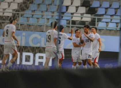 Sekretaris Jenderal PSSI, Yunus Nusi, memberikan keterangan pers terkait hasil Timnas Indonesia di Piala AFF 2026.