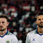 Para pemain Persib Bandung berlatih di Stadion Si Jalak Harupat jelang laga playoff ACL Two melawan Manila Digger.