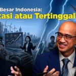 Ilustrasi teknologi kecerdasan buatan, semikonduktor, dan energi hijau sebagai fokus investasi baru Indonesia.