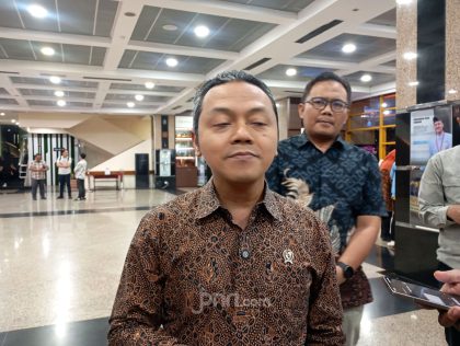 Suahasil Nazara saat menjalani prosesi pelantikan sebagai Menteri Keuangan di Jakarta
