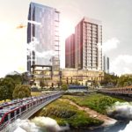 Pembangunan gedung hunian konsep Transit Oriented Development (TOD) di kawasan LRT City.