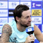 Marc Klok bersama pemain Persib Bandung saat disambut hangat oleh Bobotoh di Korea Selatan