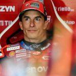 Marc Marquez saat memacu motor Ducati dalam balapan MotoGP 2026