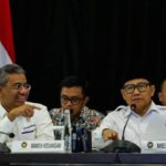 Suahasil Nazara saat mengikuti upacara pelantikan sebagai Menteri Keuangan di Istana Merdeka, Jakarta.