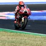 Marc Marquez merayakan kemenangan balapan MotoGP di Sirkuit Misano, 13 September 2026