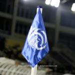 Mohammad Agus Riza Hufaida dari APPI memaparkan data tunggakan gaji 28 klub sepak bola Indonesia di Jakarta.