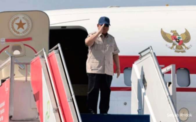 Presiden Prabowo Subianto memberikan pidato saat pelepasan kontingen atlet Indonesia untuk Asian Games 2026.