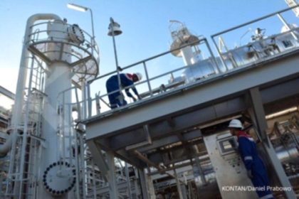 Grafik pergerakan harga gas alam di pasar global yang menunjukkan tren kenaikan