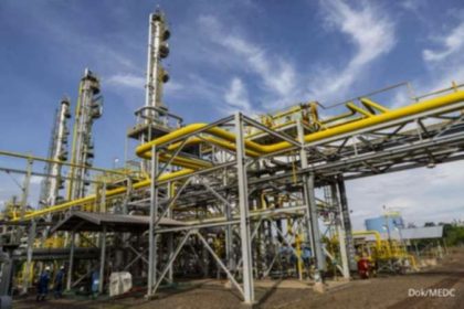 Grafik pergerakan harga saham PT Medco Energi Internasional Tbk (MEDC) di lantai bursa