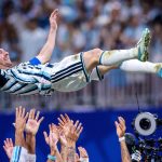 Lionel Messi saat mengenakan seragam Timnas Argentina di lapangan hijau