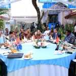 Mendagri Tito Karnavian memimpin diskusi Indonesia Border Partnership Coffee Morning di Kantor BNPP RI Jakarta.