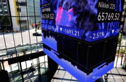 Bursa Asia melemah Rabu (7/10), harga minyak Brent tembus US$101,65 per barel